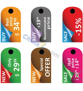 SALE吊牌设计矢量模板